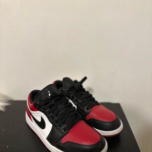 Nike Air Jordan Low Red Black Sneakers